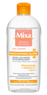Płyn micelarny Mixa Sensitive Skin Expert Niacinamide Glow 