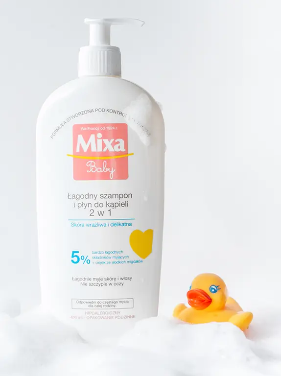szampon i płyn do kąpieli dla niemowląt
