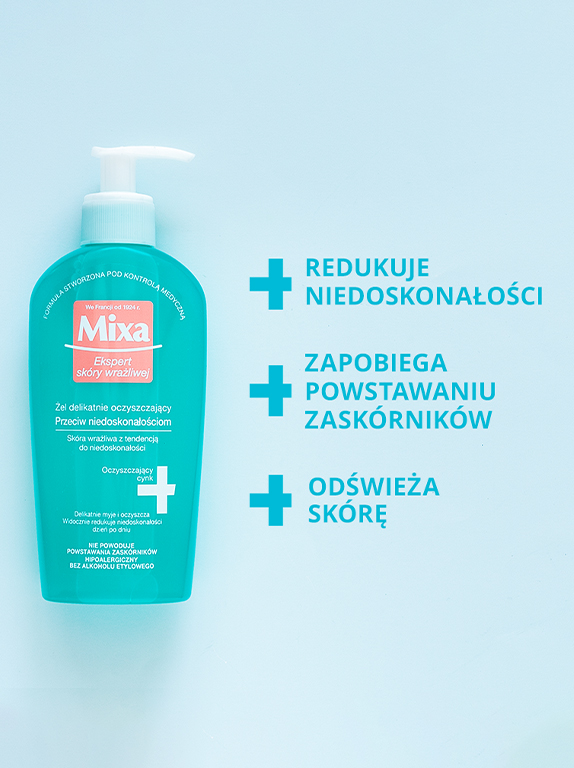 żel delikatnie oczyszczający 