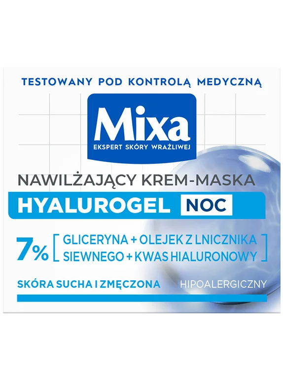 nawilżający krem-maska na noc