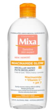 Płyn micelarny Mixa Sensitive Skin Expert Niacinamide Glow 